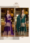 Swara By Sanika Chinon Silk Top With Plazzo Dupatta Online Wholesale